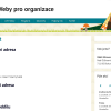 Screenshot ukázkového webu v rámci projektu Weby pro organizace